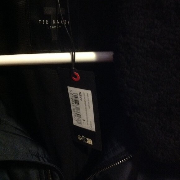 Ted Baker Men's Navy Zip Up Bomber Jacket - X-Large (EU5) - New With Tags - Picture 10 of 11